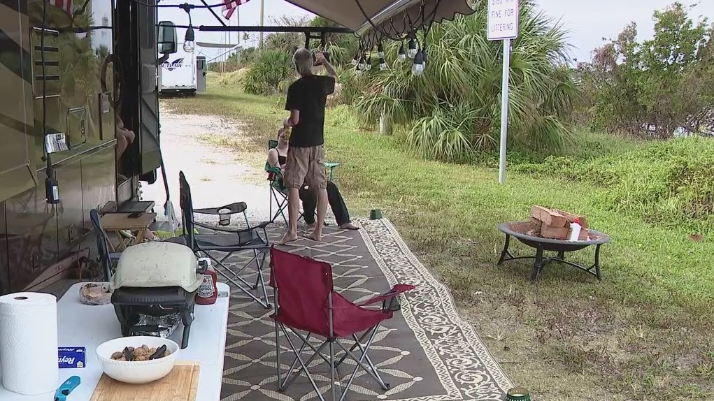 Rocket enthusiasts camp out for view of Artemis I launch